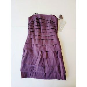 NEW Women Medium Shireen Purple Mini Formal Prom Party Dress Sleeveless